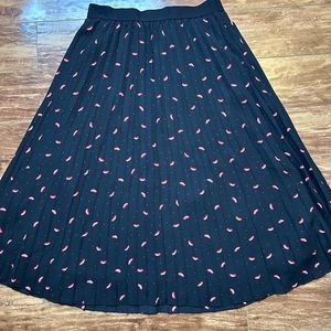 Rw&co pleated midi skirt